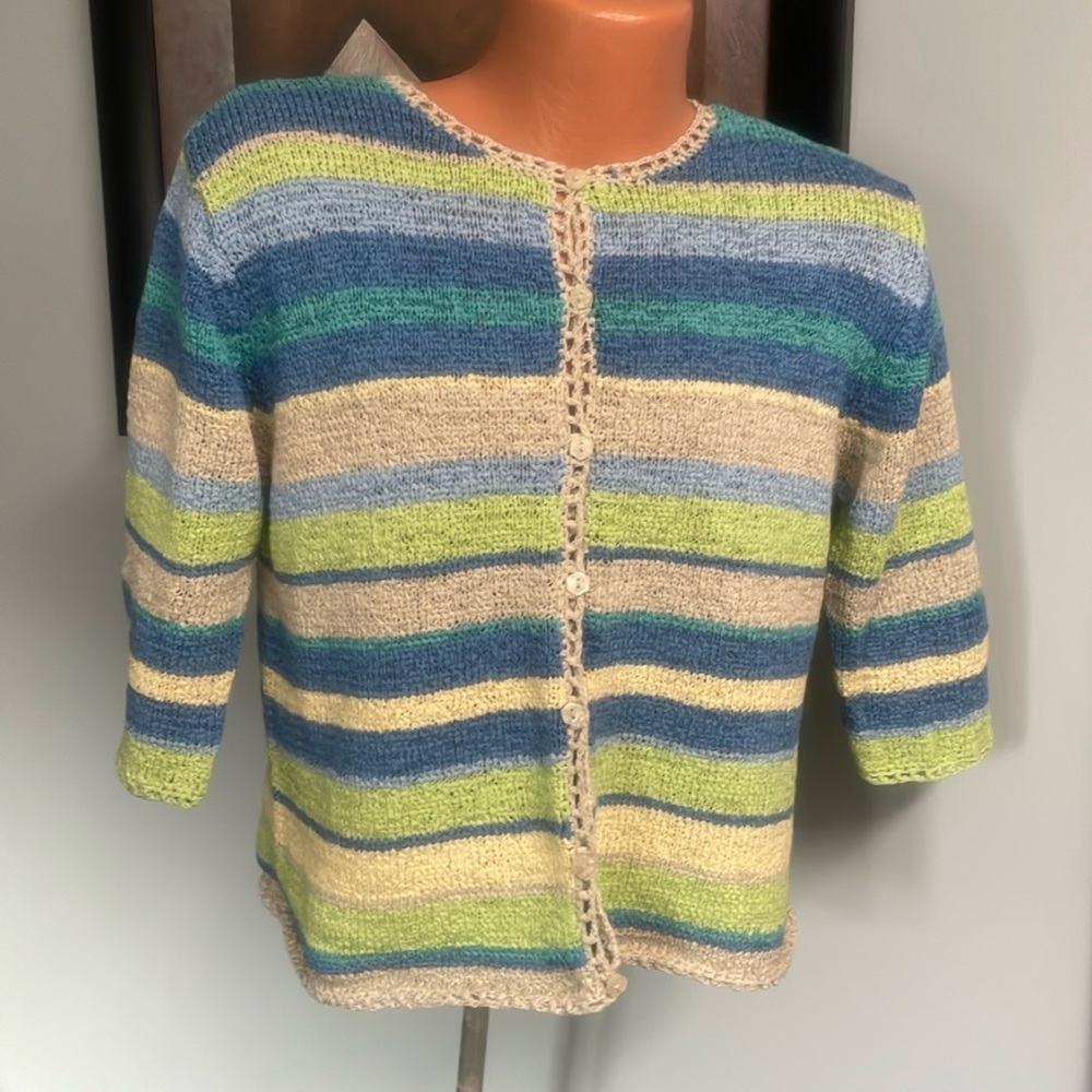 Lime/Blue Sweater